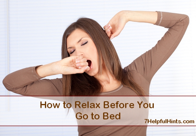 how to relax before you go to bed