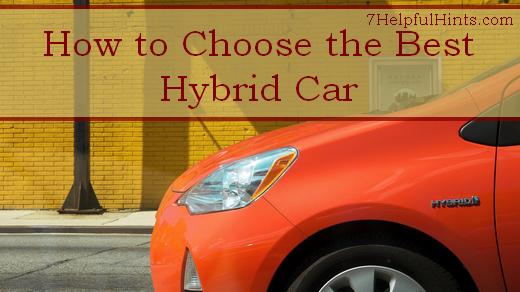 how to choose the best hybrid car