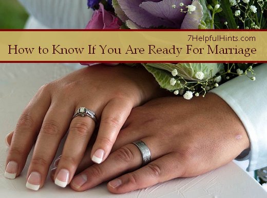how to know if you are ready for marriage