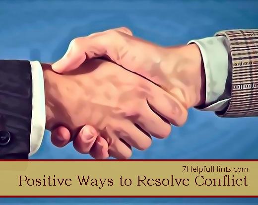 positive ways to resolve conflict
