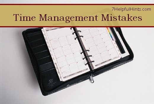 time management mistakes